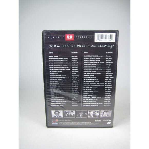 Classic Mystery Movies Collection 50 Film Set DVD Box Set - Picture 7 of 9